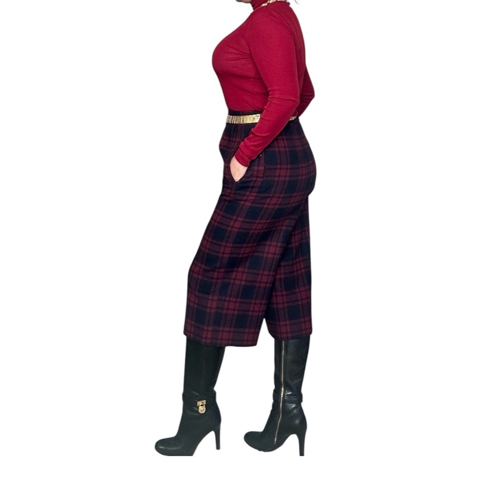 Noblegout Plaid 100% Wool Capri Trousers – Culottes - Size  XS - Picture 3 of 5